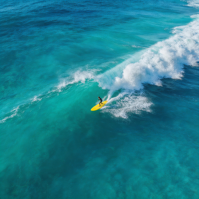 碧海冲浪 畅享自由图片