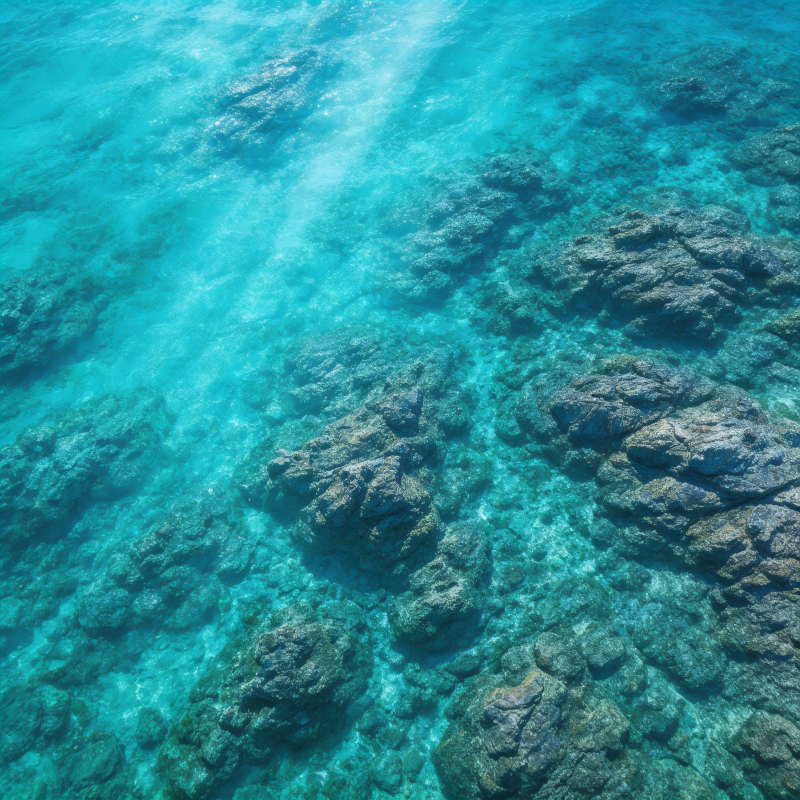 碧海珊瑚礁图片
