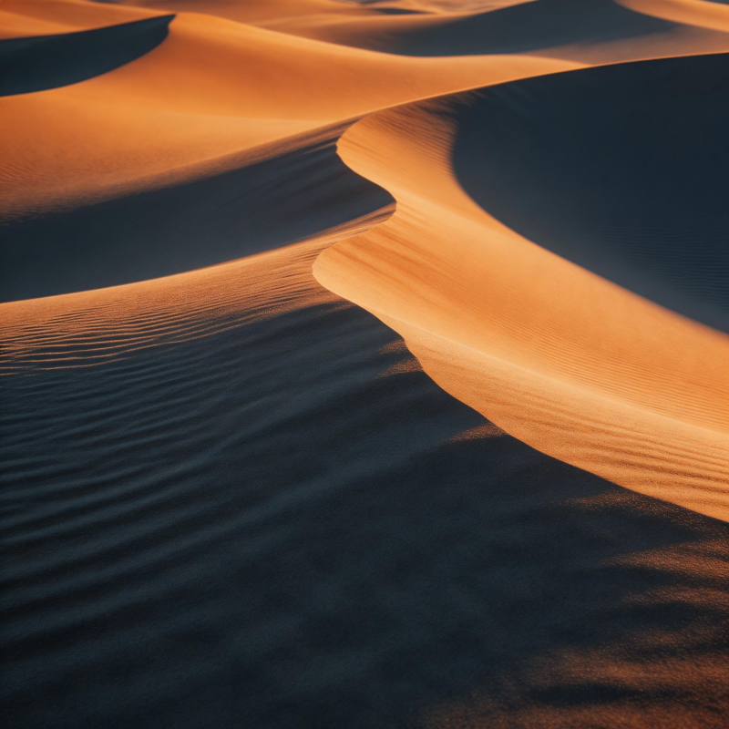 沙漠沙丘光影图片