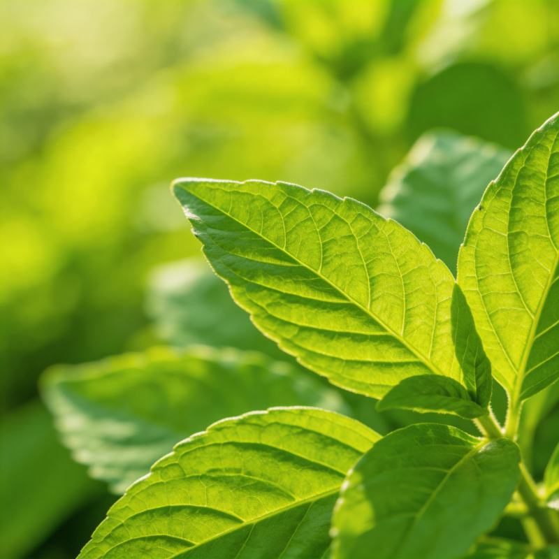 绿叶生机盎然图片