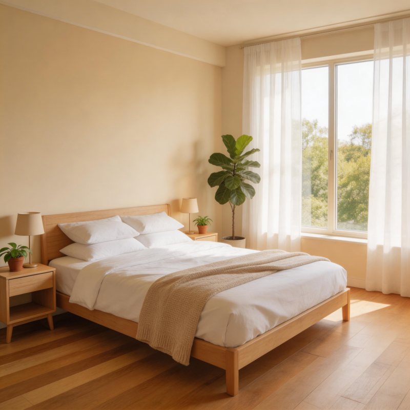 温馨卧室 自然光满屋图片