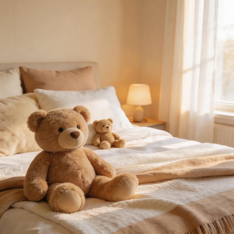 温馨床伴小熊图片