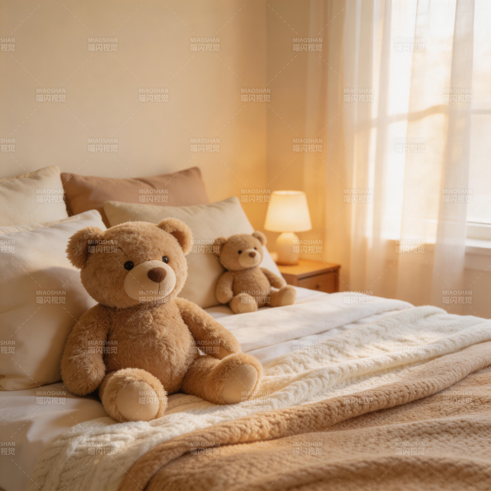 温馨床伴小熊图片