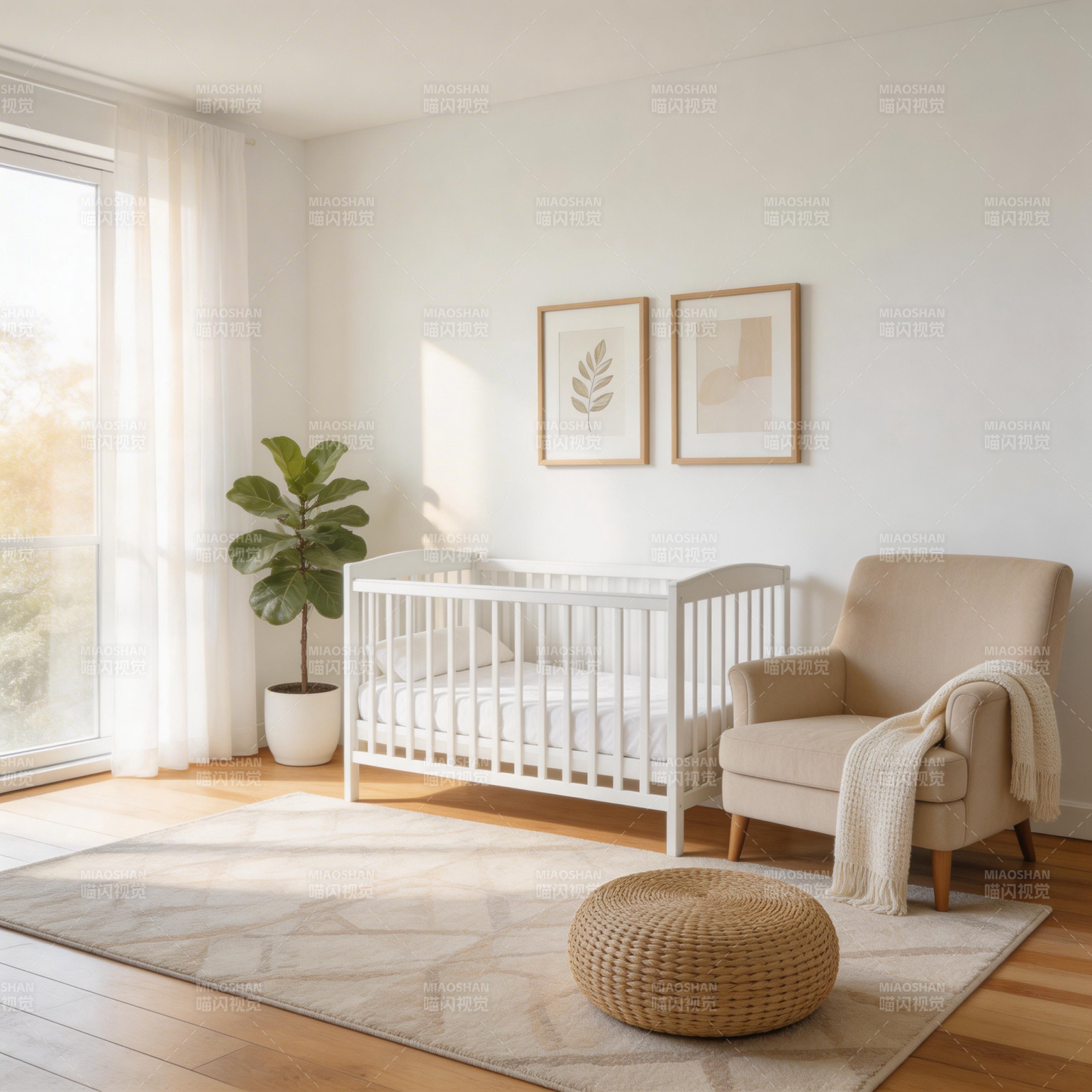 温馨婴儿房布置图片