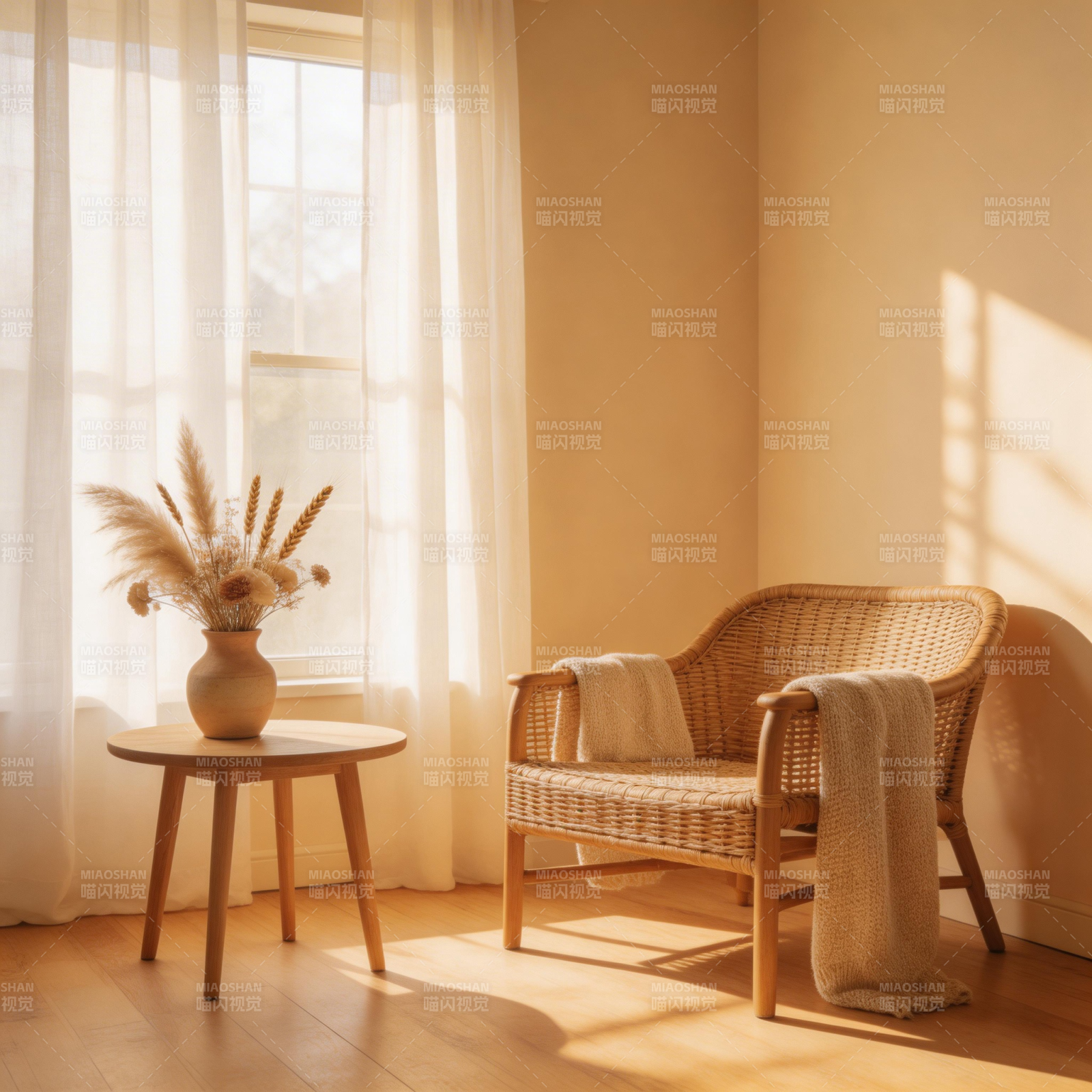 阳光下的宁静角落图片