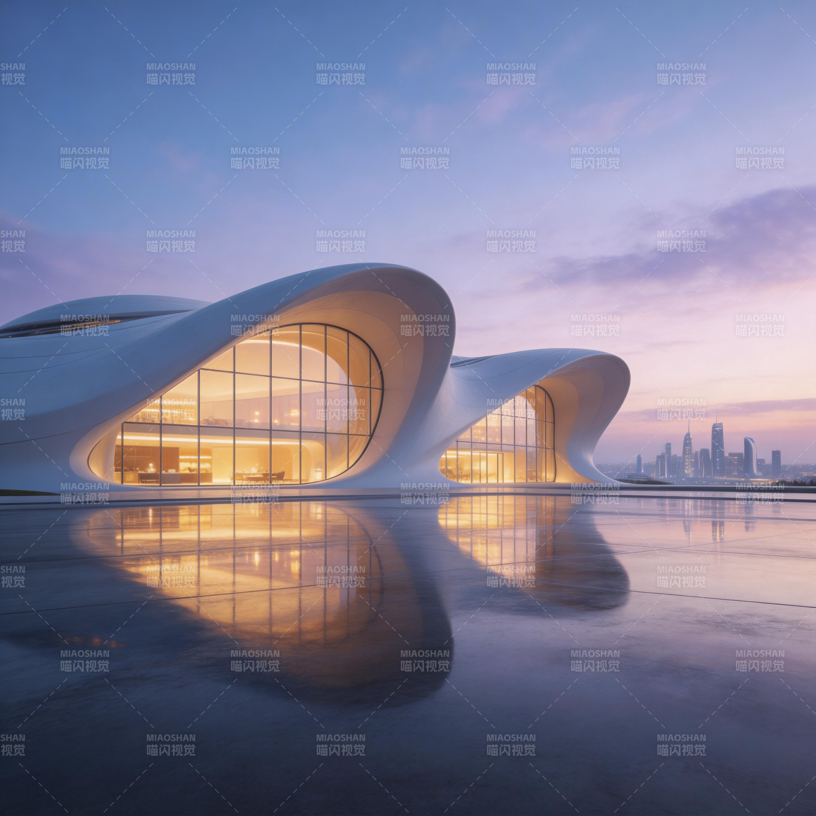 未来建筑之光图片