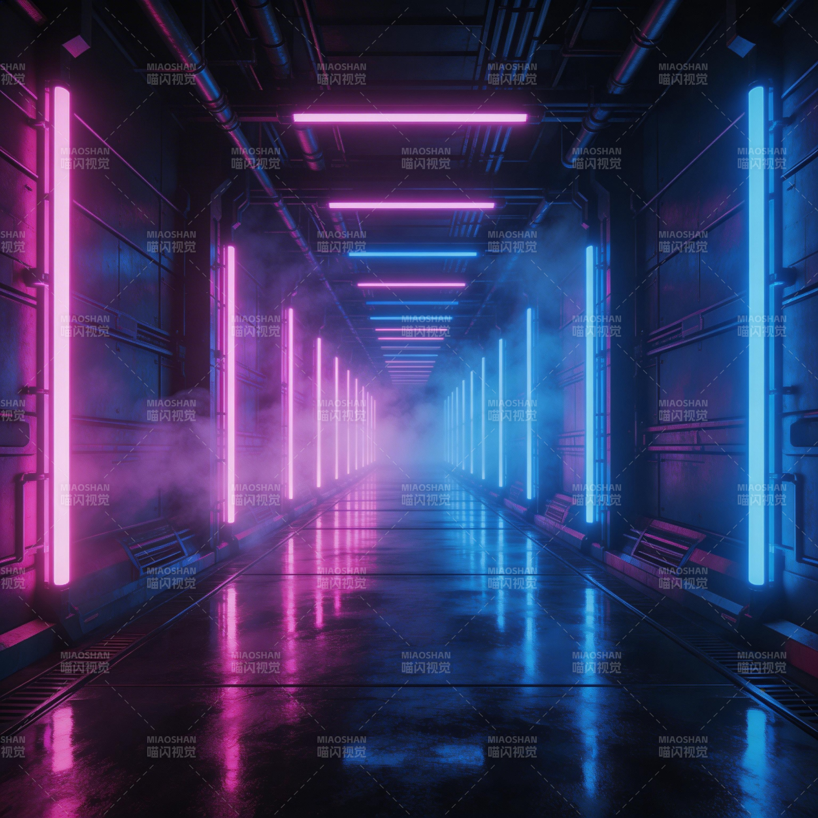 霓虹走廊图片
