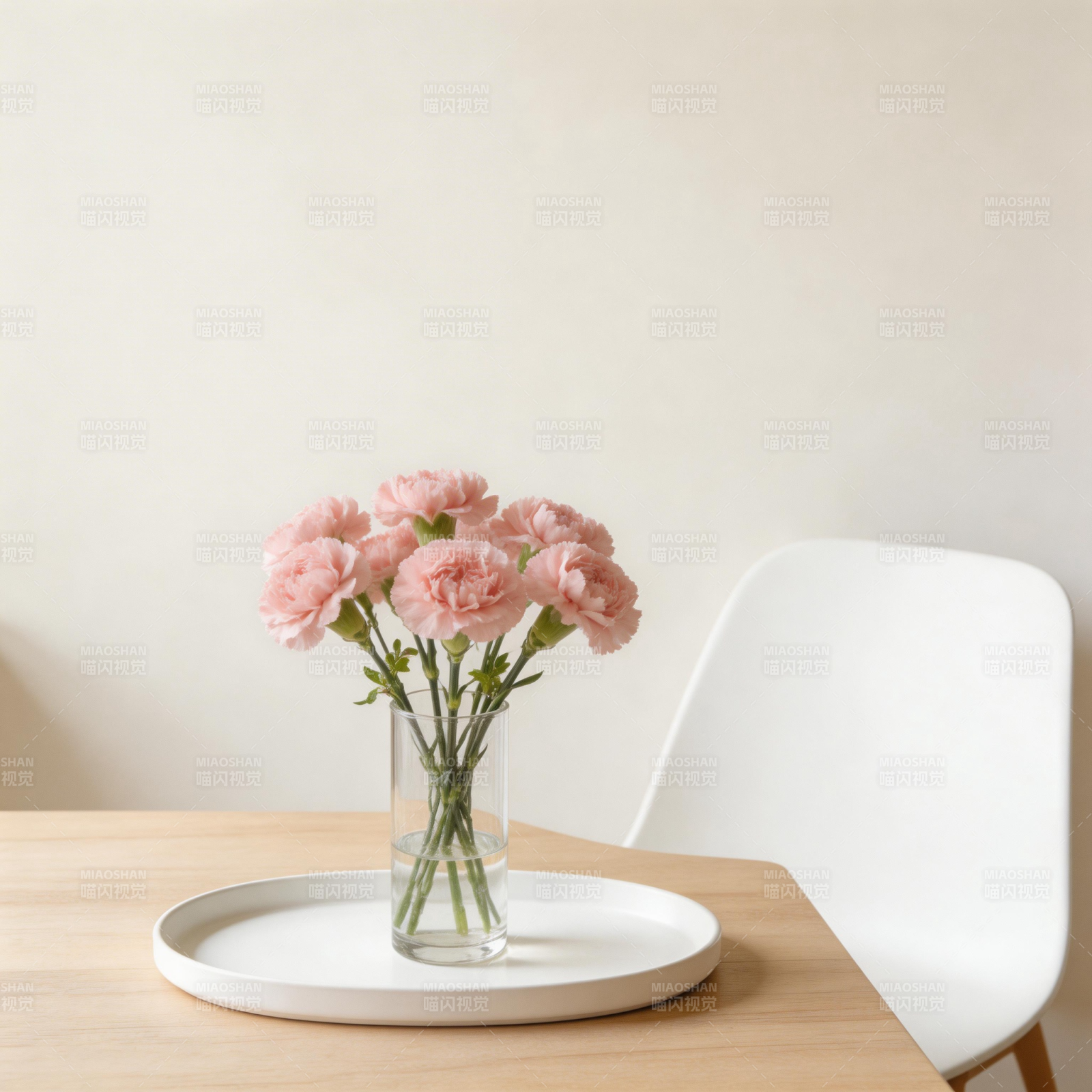 粉色康乃馨静物图片