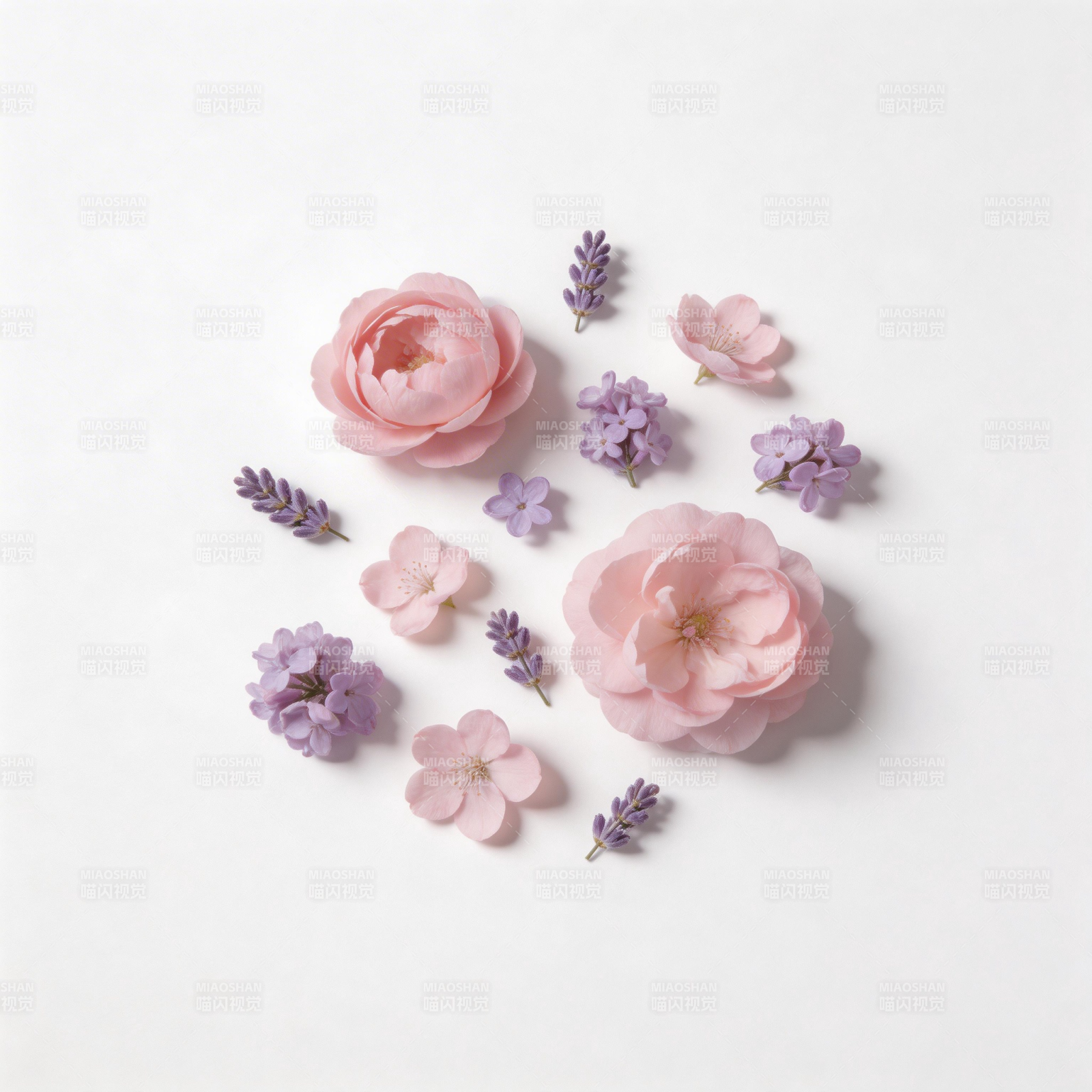 粉紫花艺静谧美图片