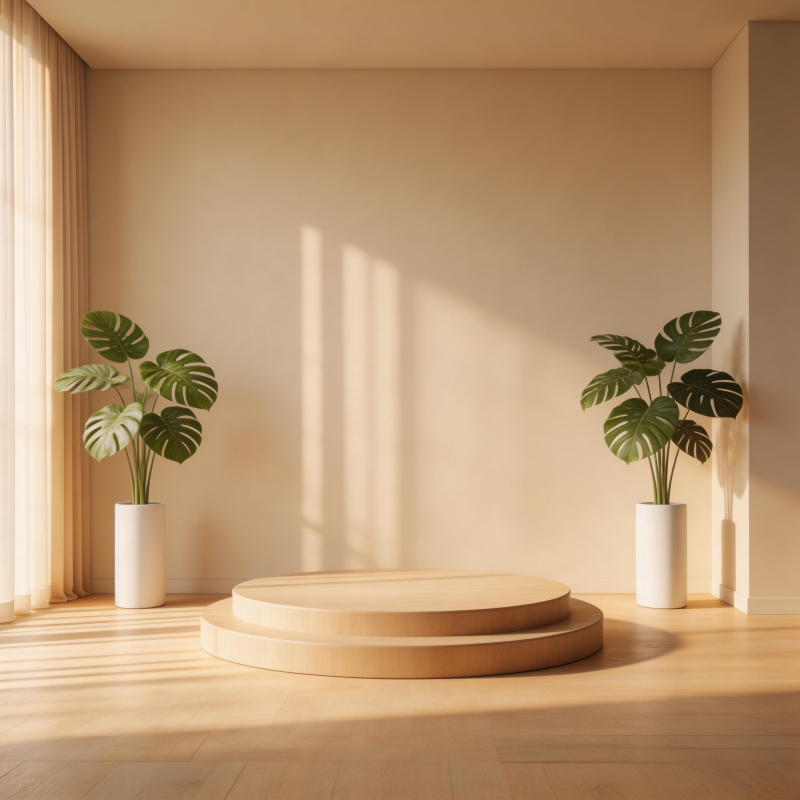 光影中的绿意空间图片