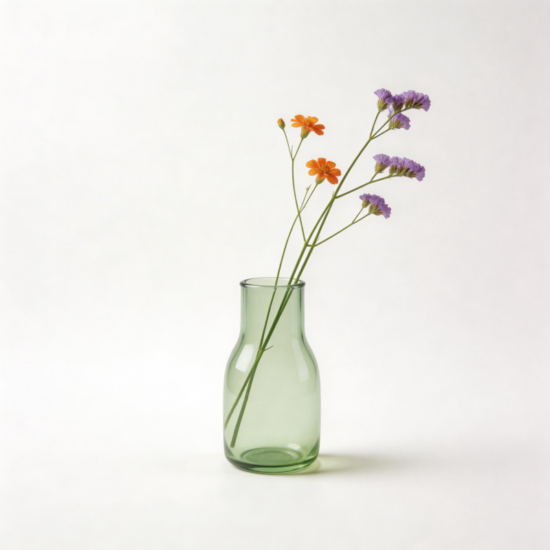 花瓶中的小花束图片