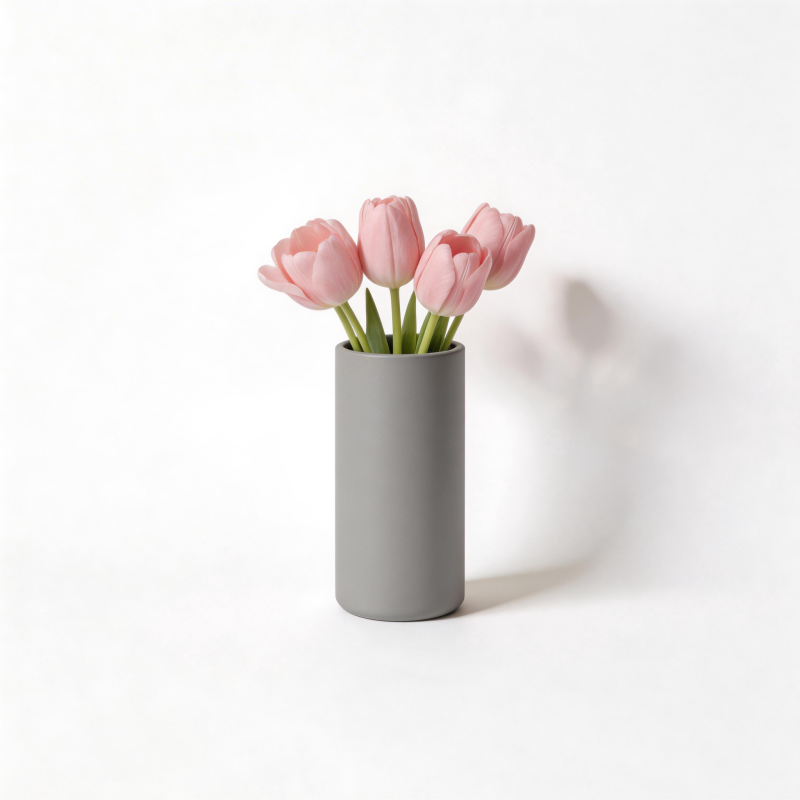 粉郁金香静物图片