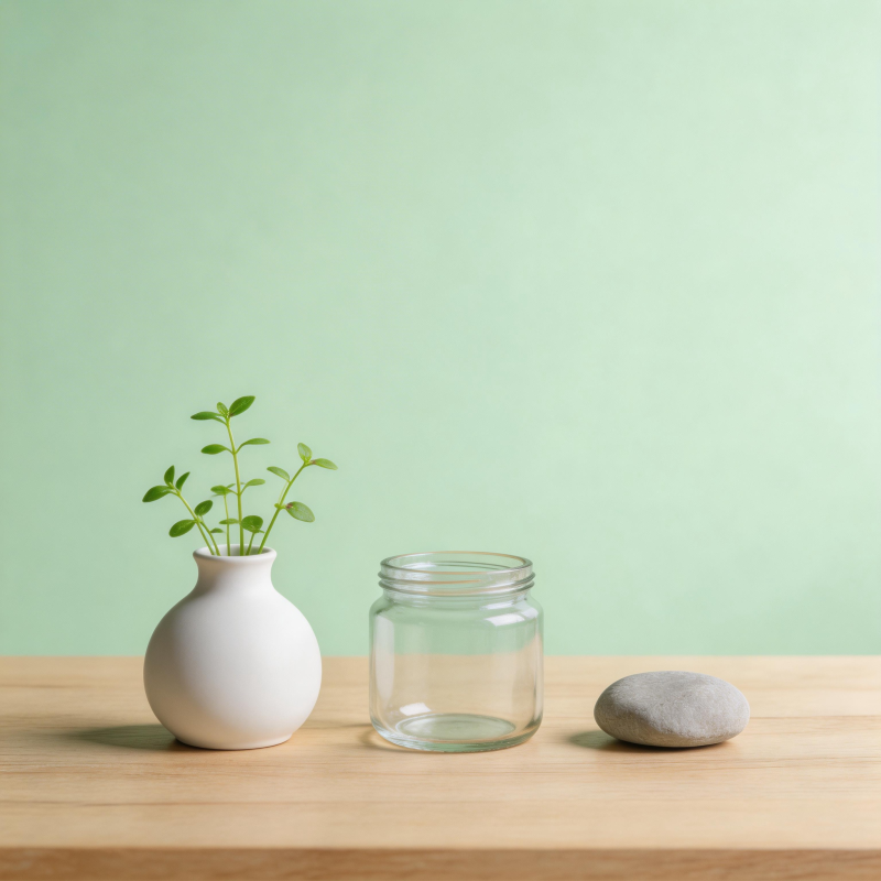 绿植与石静物图片