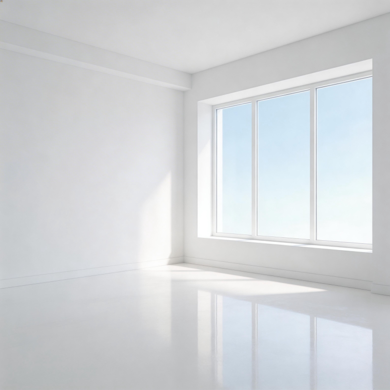 明亮空旷的白色房间图片