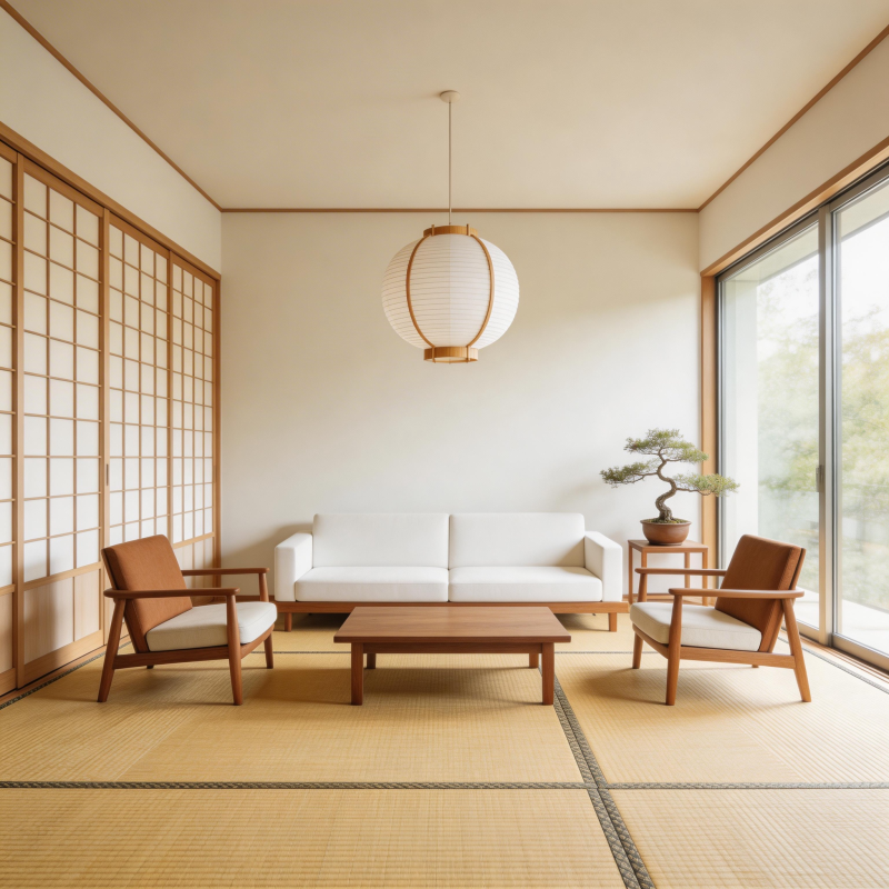 日式简约客厅图片