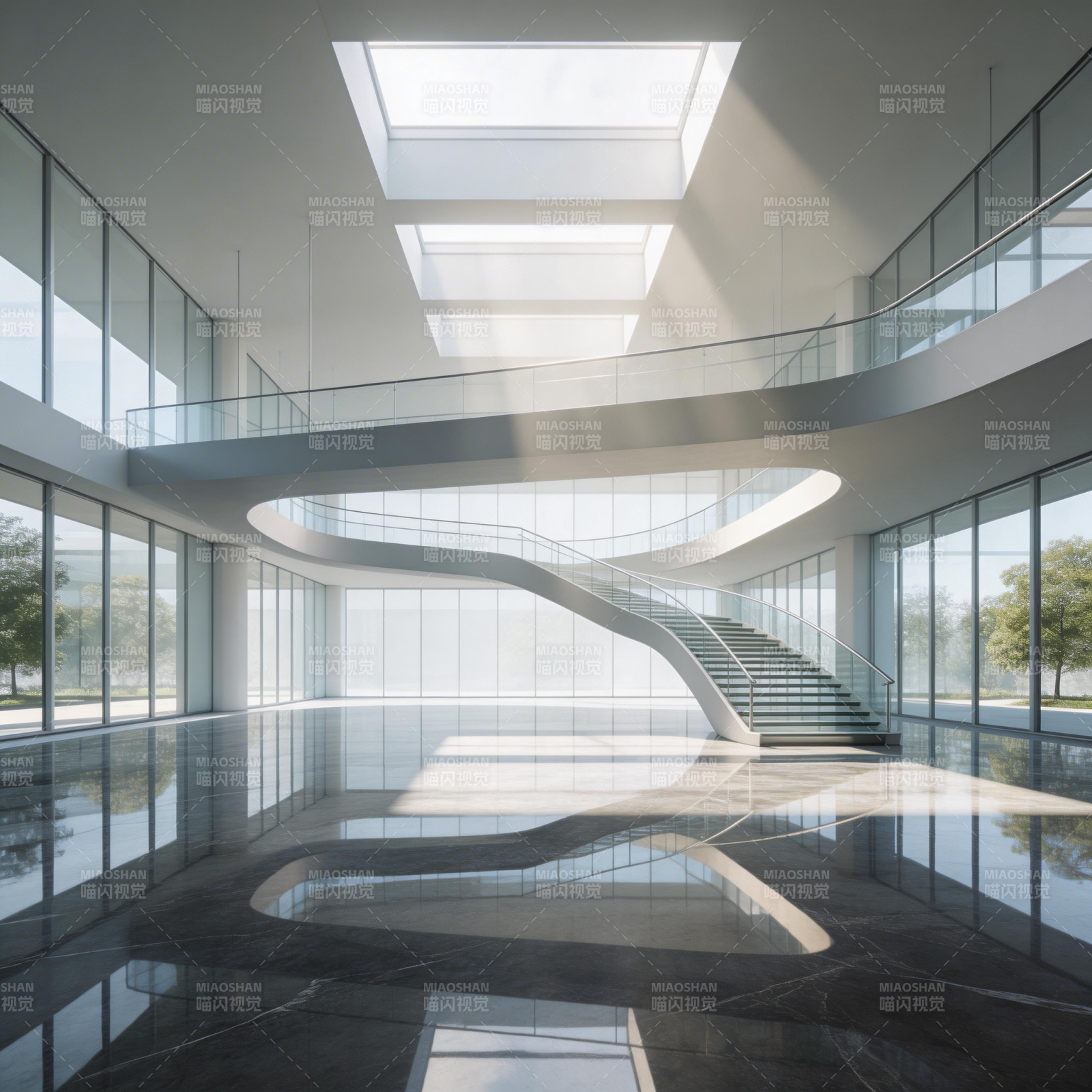 现代建筑光影之美图片