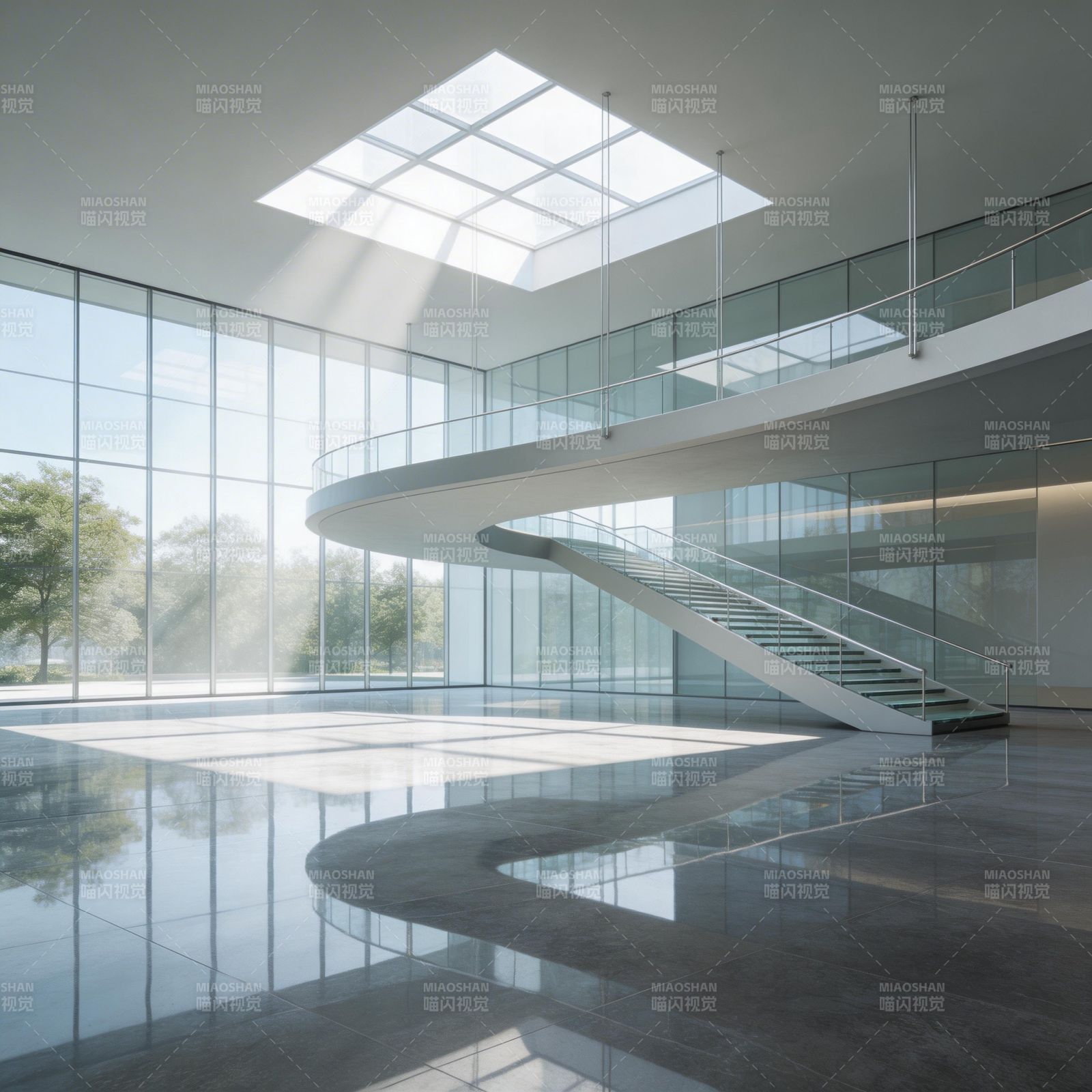 现代建筑光影之美图片