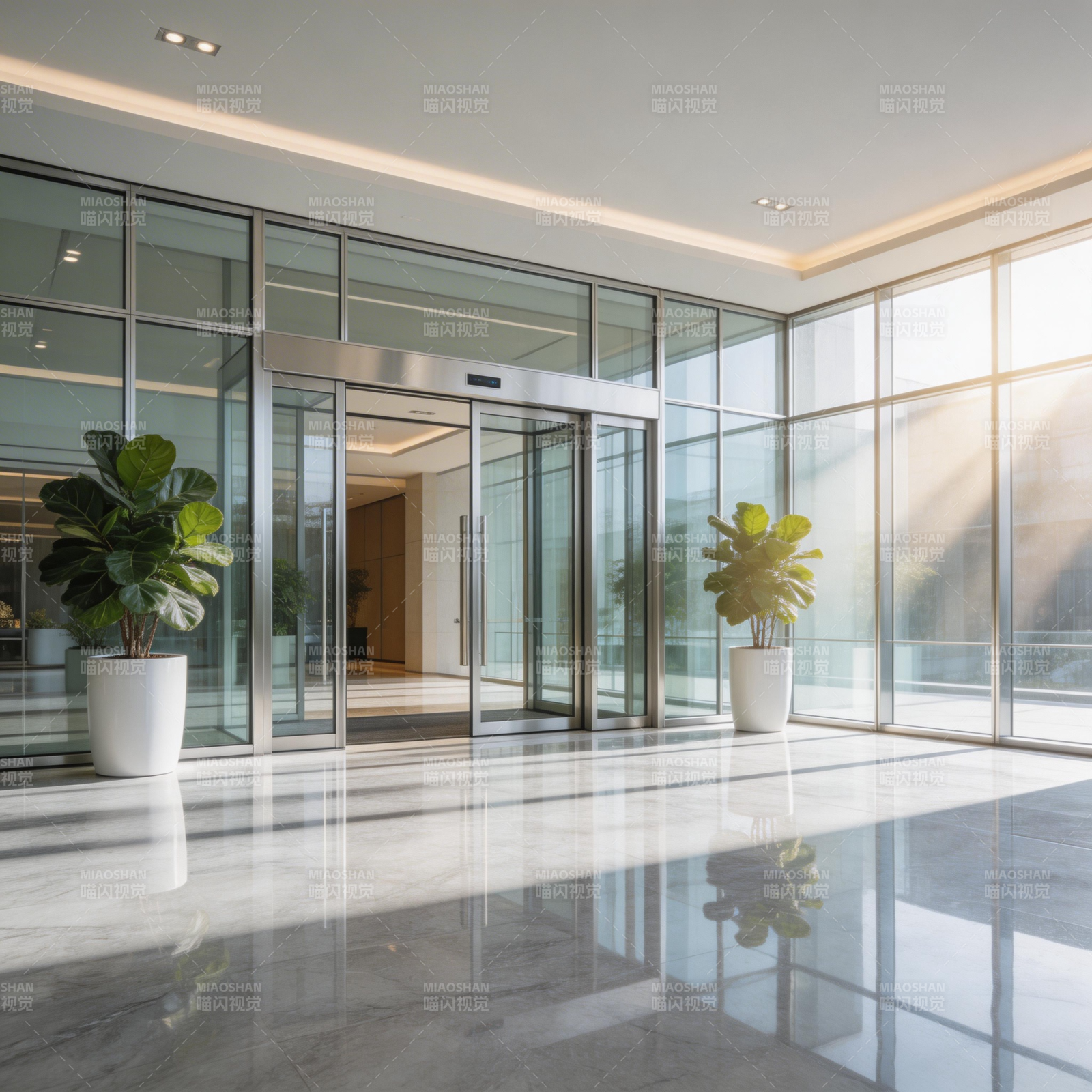 现代大厅入口图片