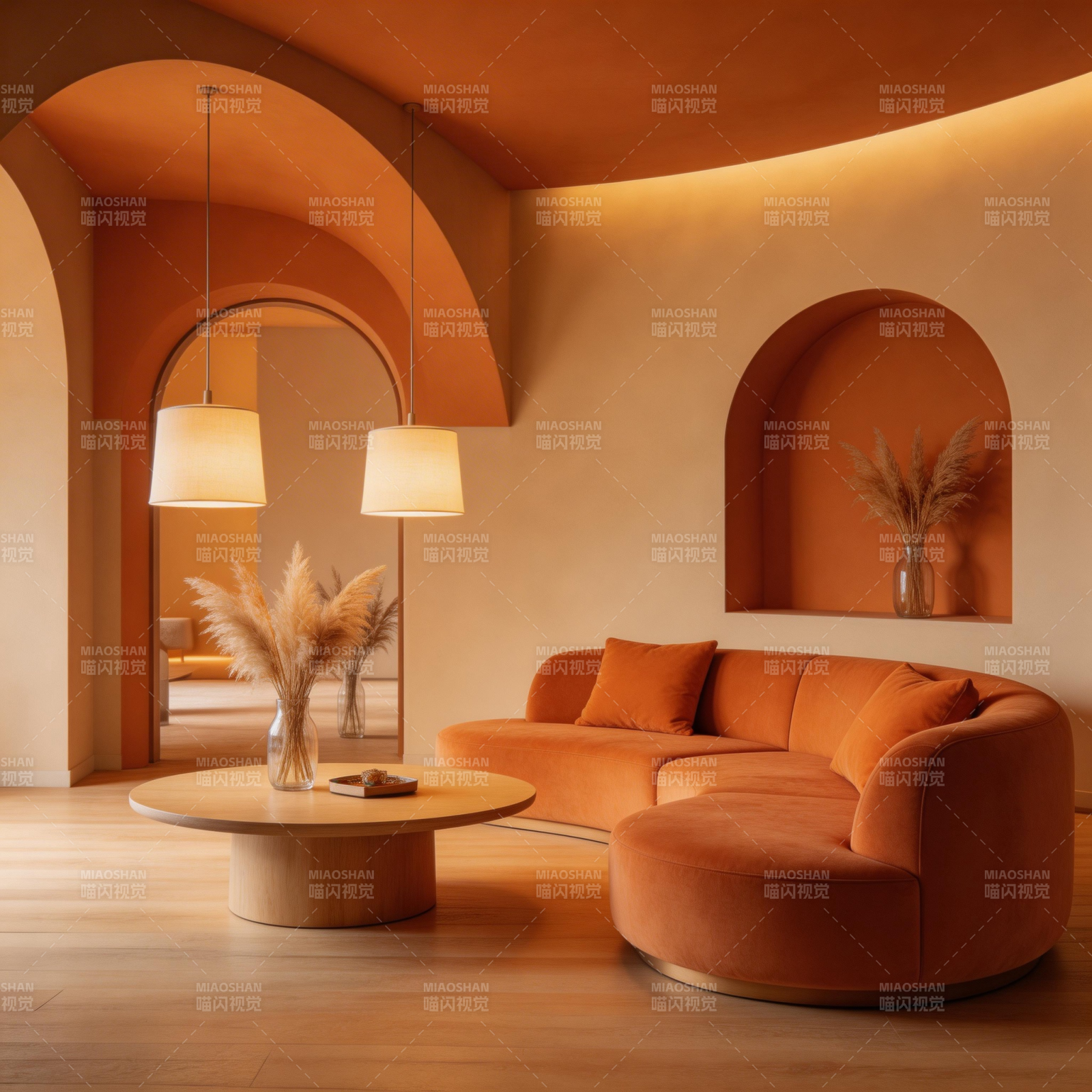 暖色调客厅设计图片