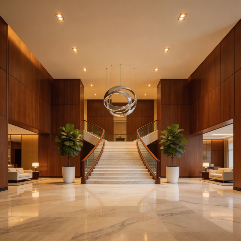 现代豪华大厅图片