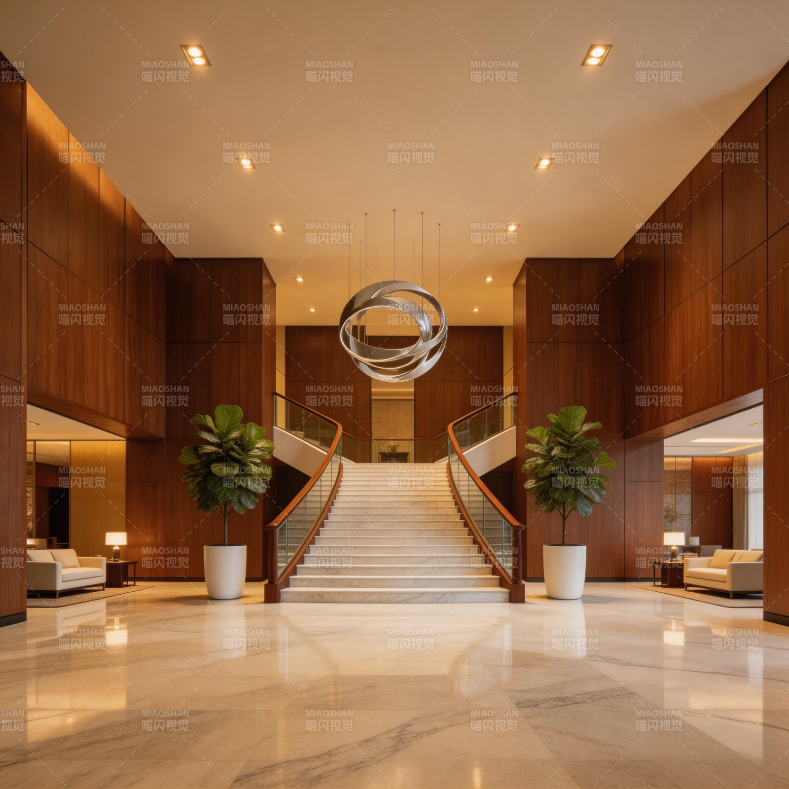 现代豪华大厅图片