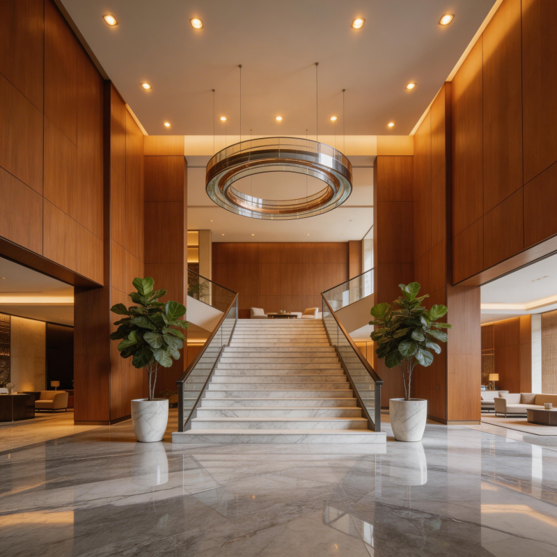 现代豪华酒店大堂图片