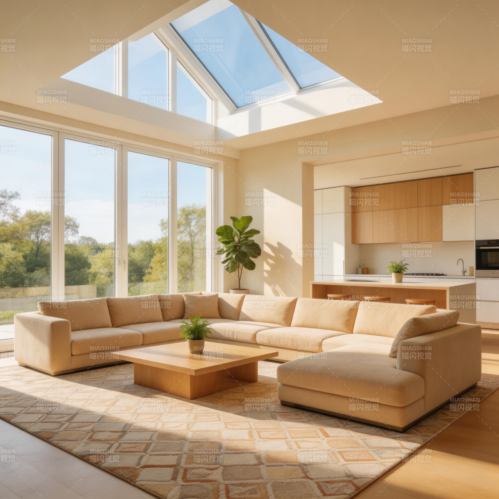 明亮现代客厅图片