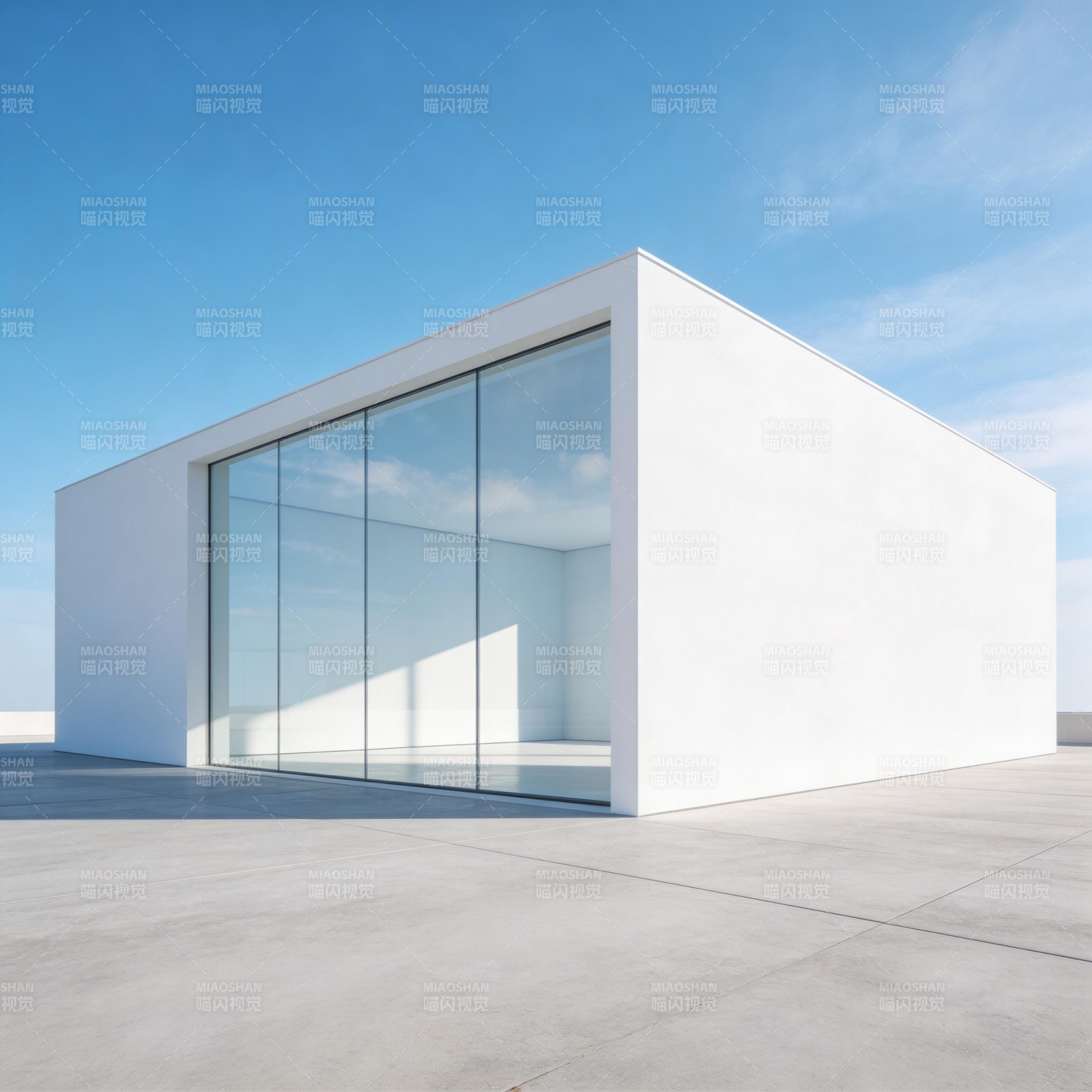 极简白色建筑图片