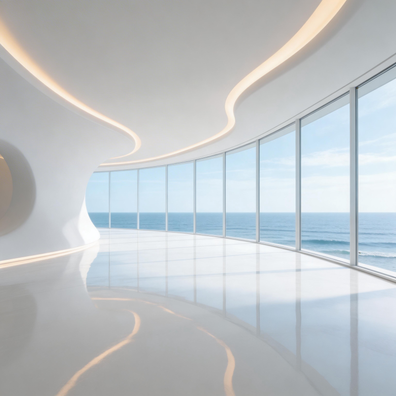 海天一色的现代空间图片