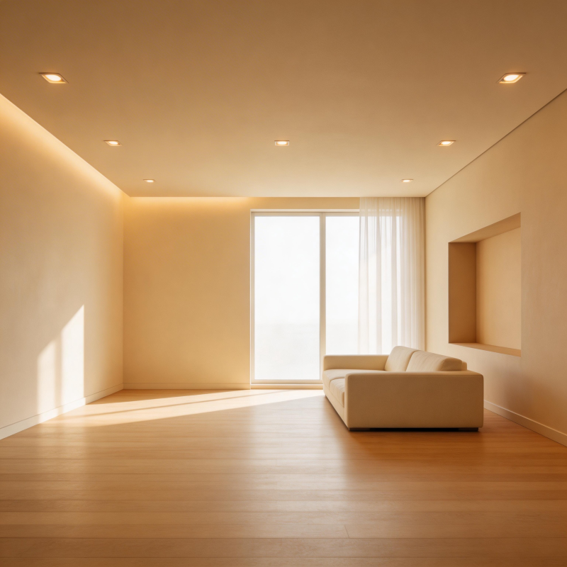 极简光影客厅图片