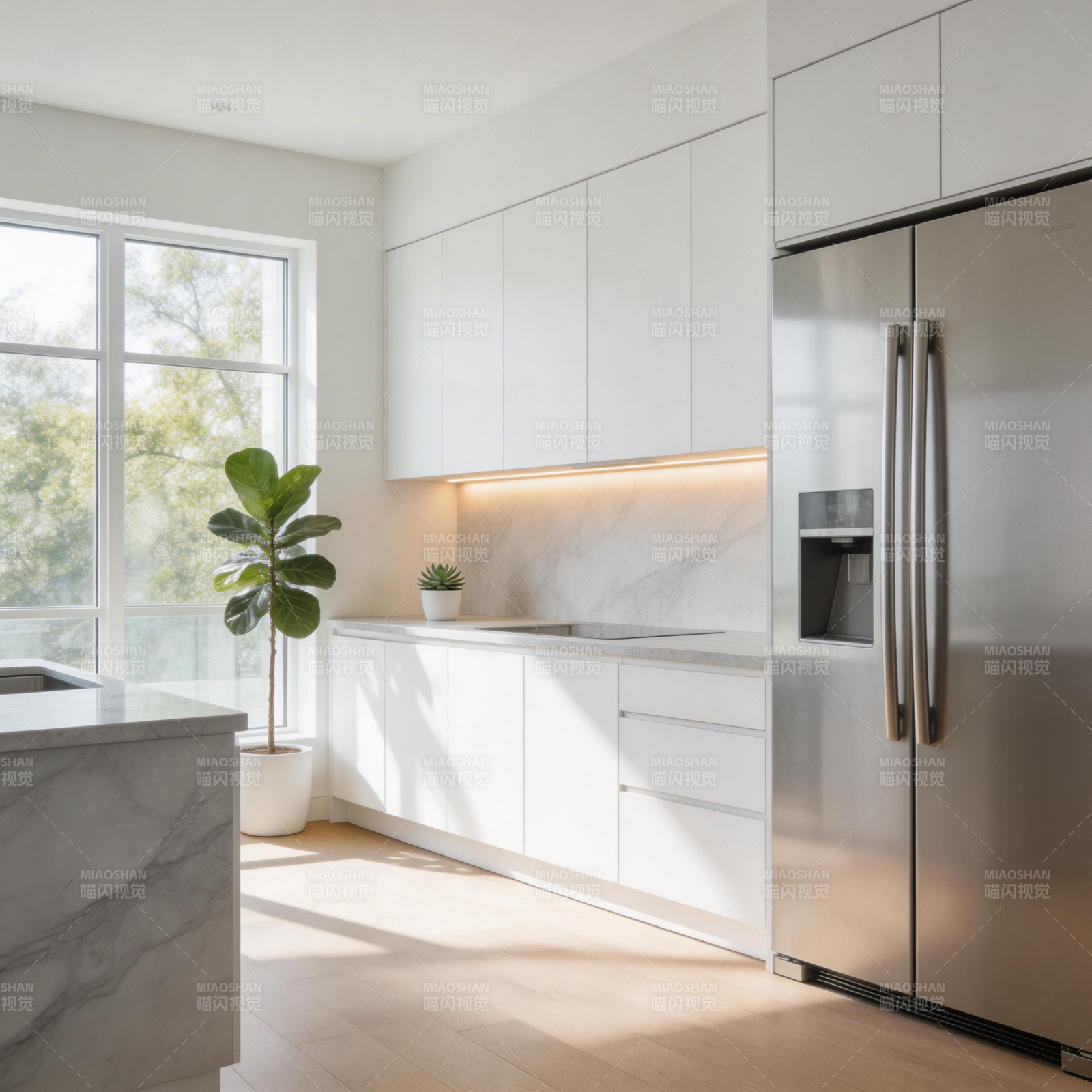 现代简约厨房图片