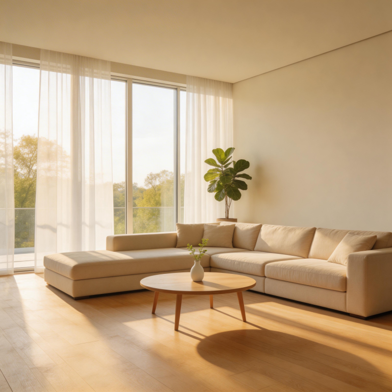 简约客厅阳光满溢图片