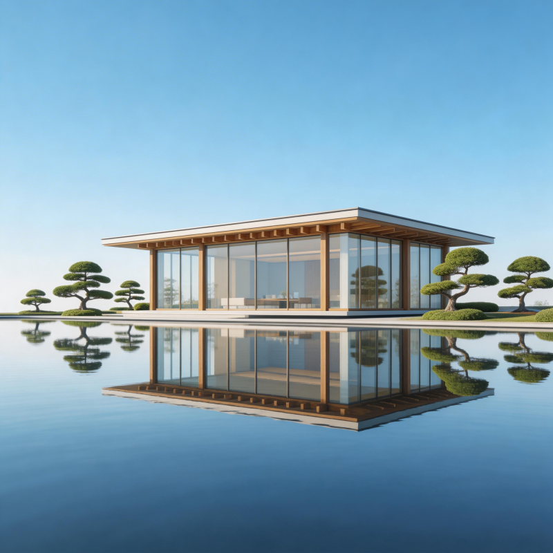 水畔现代居所图片