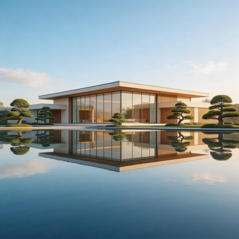 现代水景居所图片