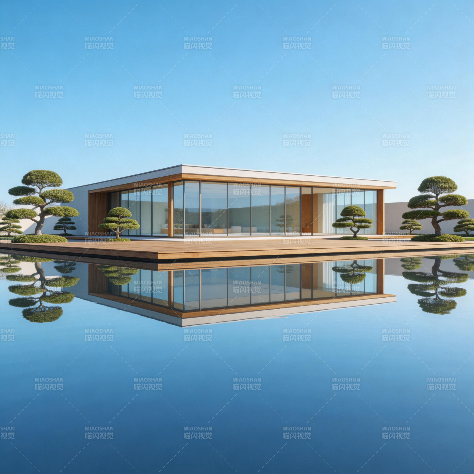 现代水景住宅图片