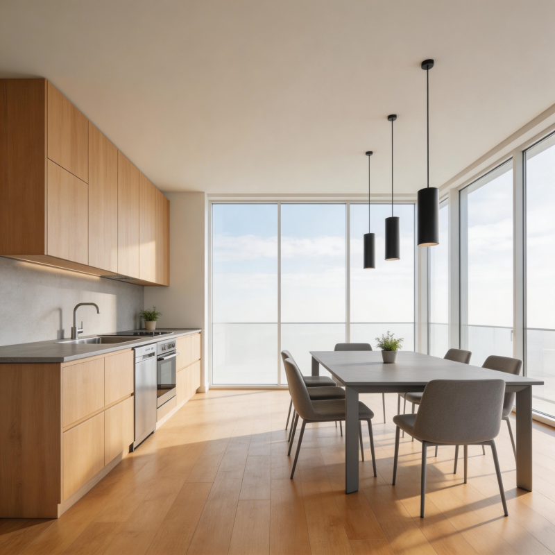 现代简约厨房餐厅图片