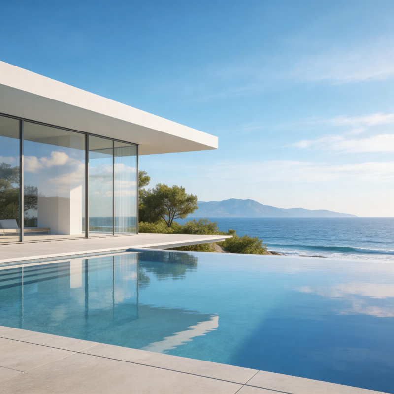 海景泳池别墅图片