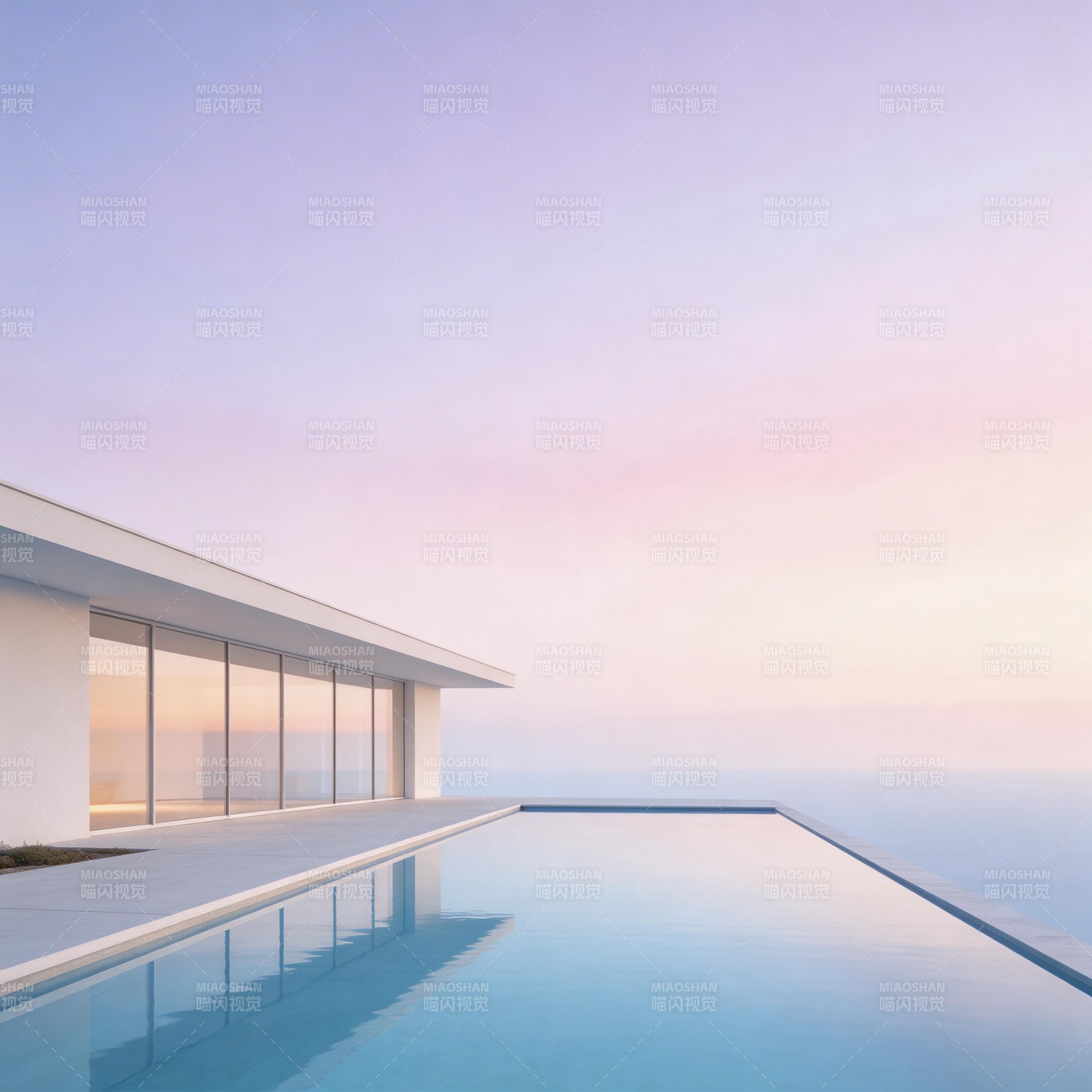 无边泳池映天际图片