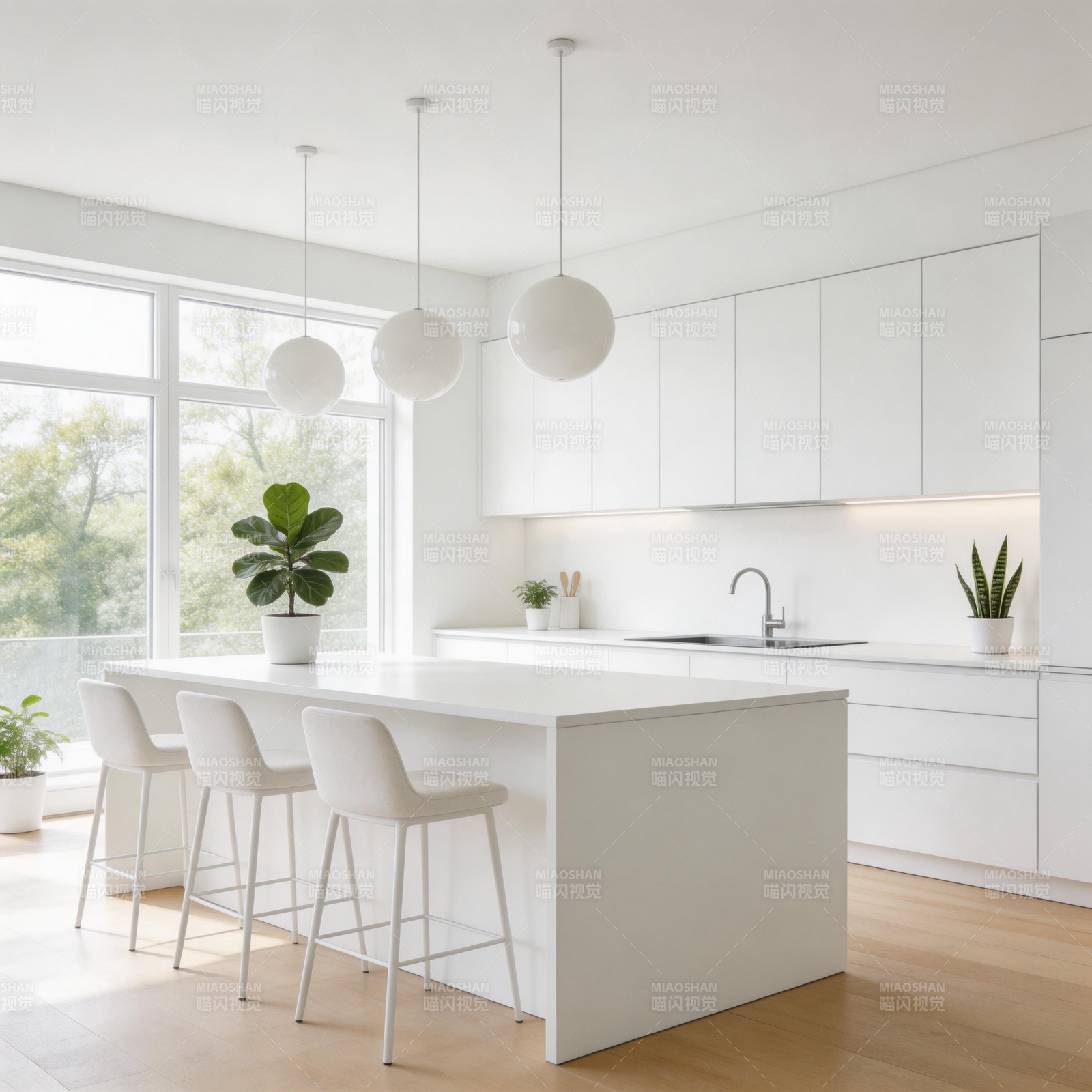 现代简约厨房设计图片