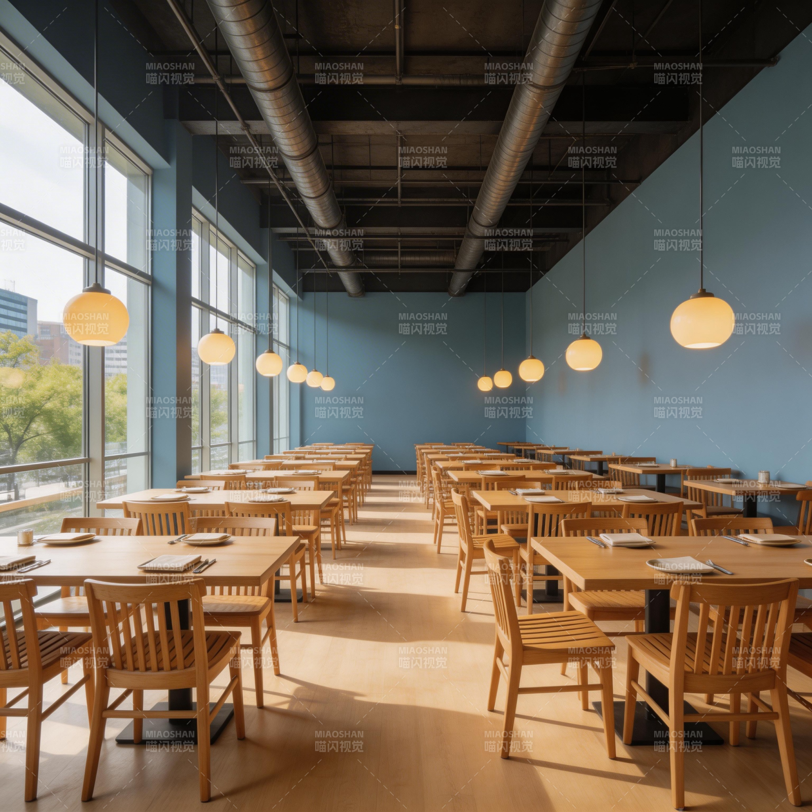 现代简约餐厅图片