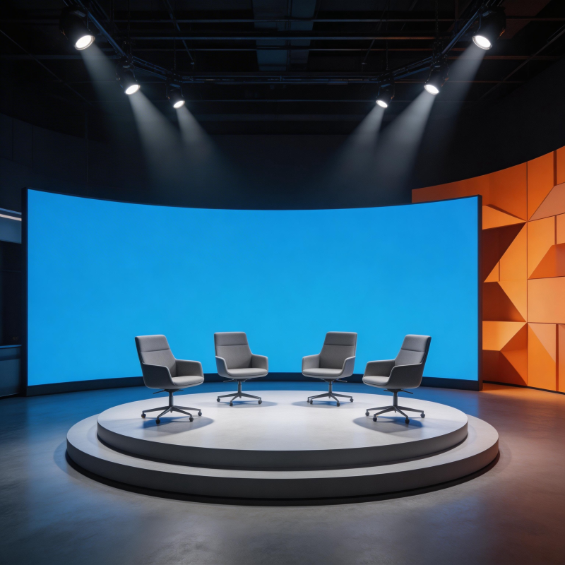 现代演播厅舞台图片