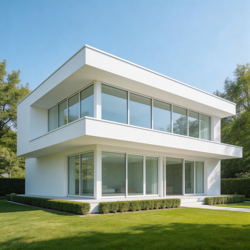 现代简约白色住宅图片