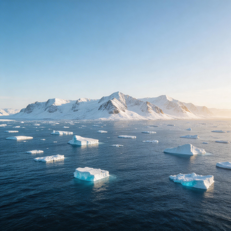 冰山浮海 雪山远眺图片