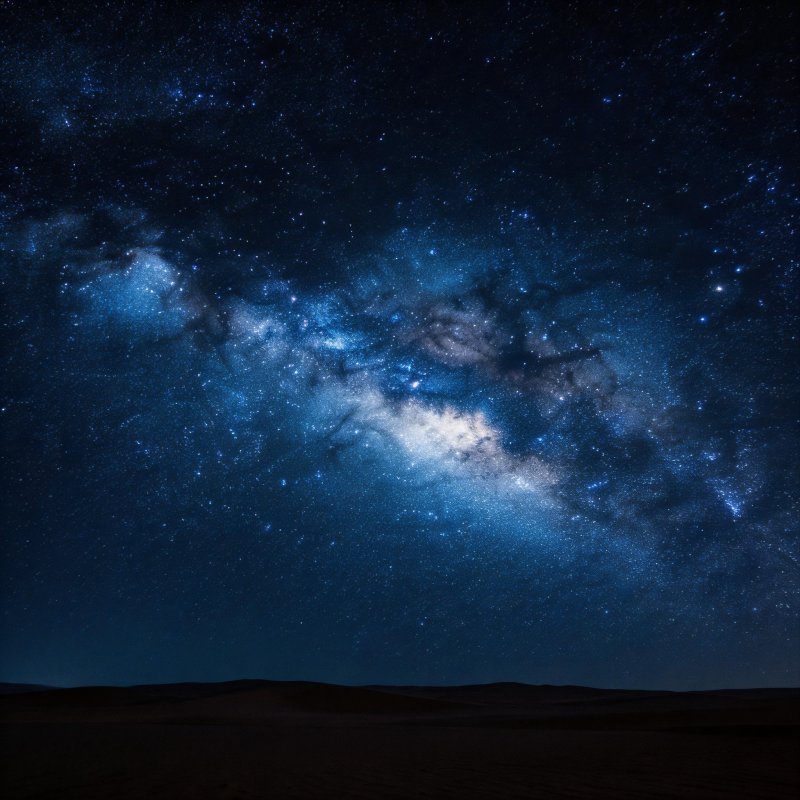 银河璀璨夜空图片