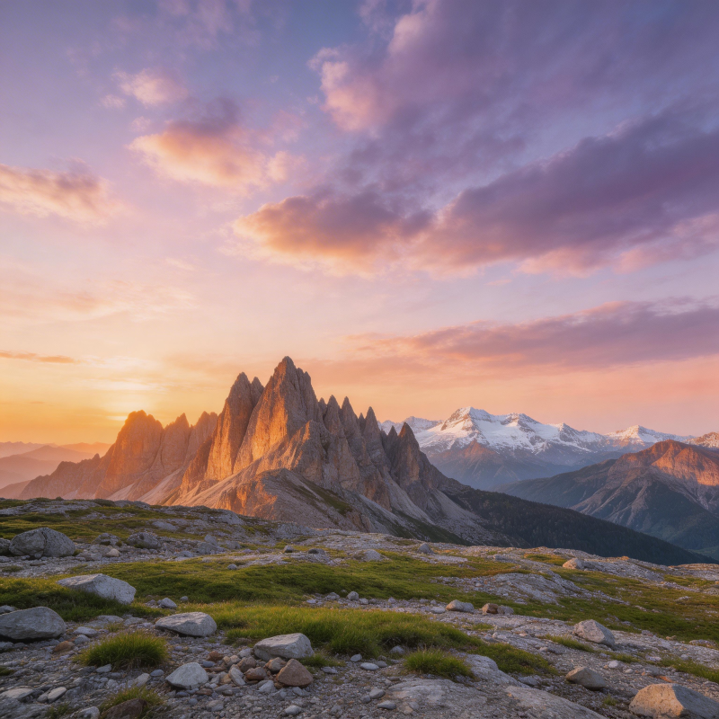 日出山巅 云霞漫天图片