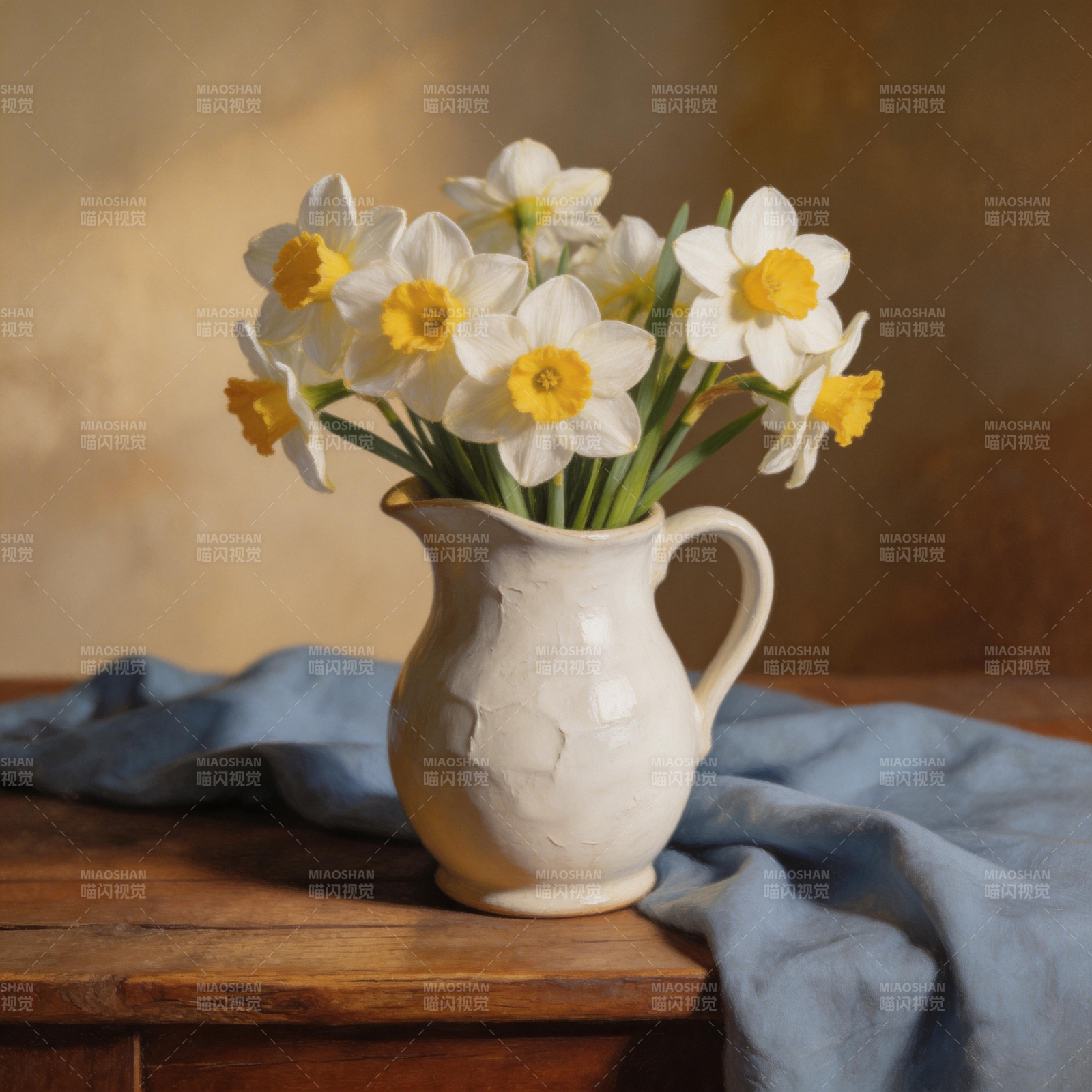 水仙花静物图片