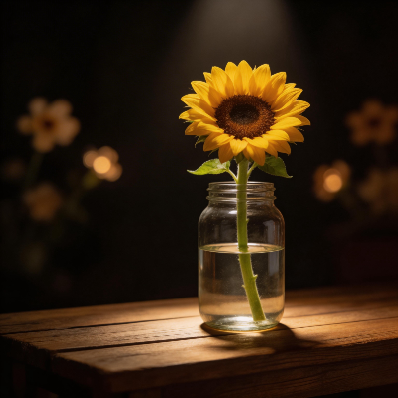 向日葵静谧绽放图片