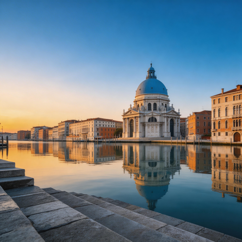 威尼斯水城晨曦图片