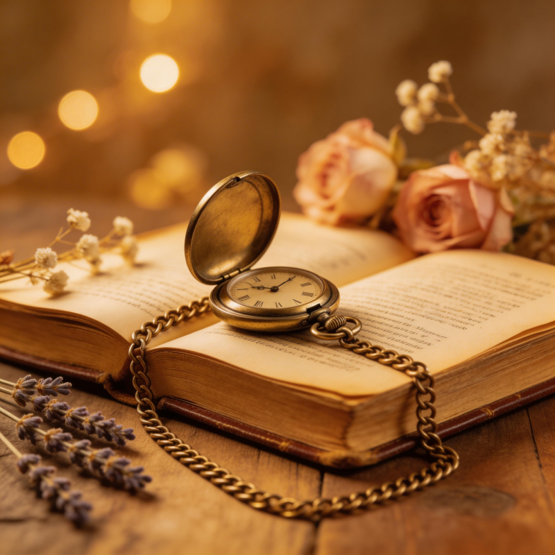 时光书页静谧图片