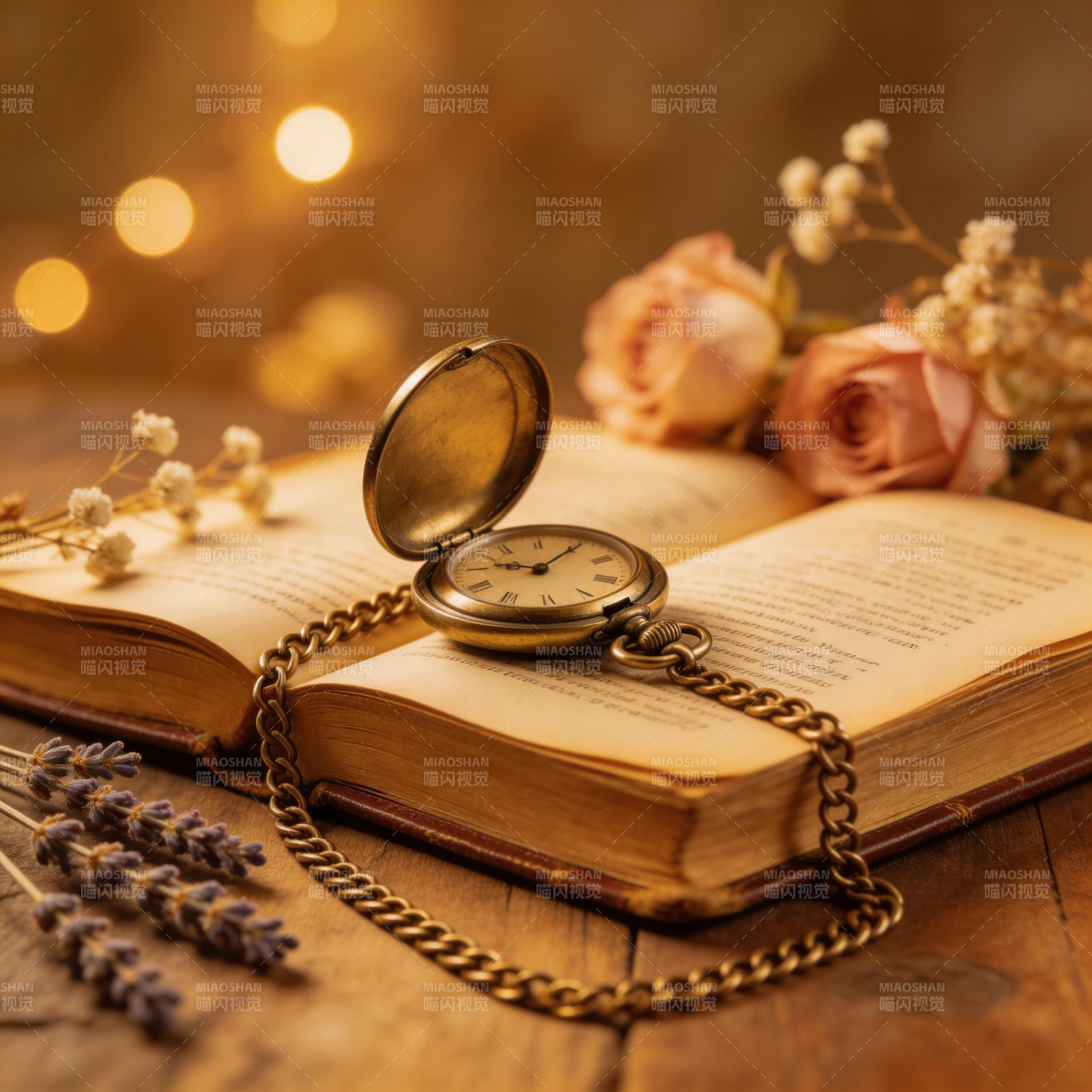 时光书页静谧图片